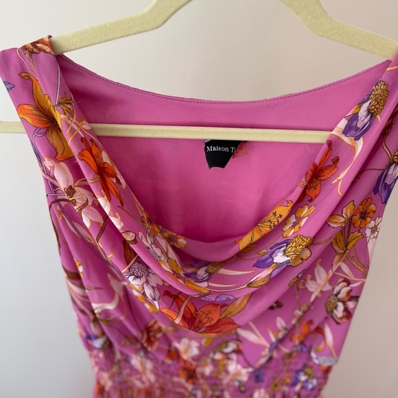 Floral Pink Maxi Dress - Picture 2 of 7